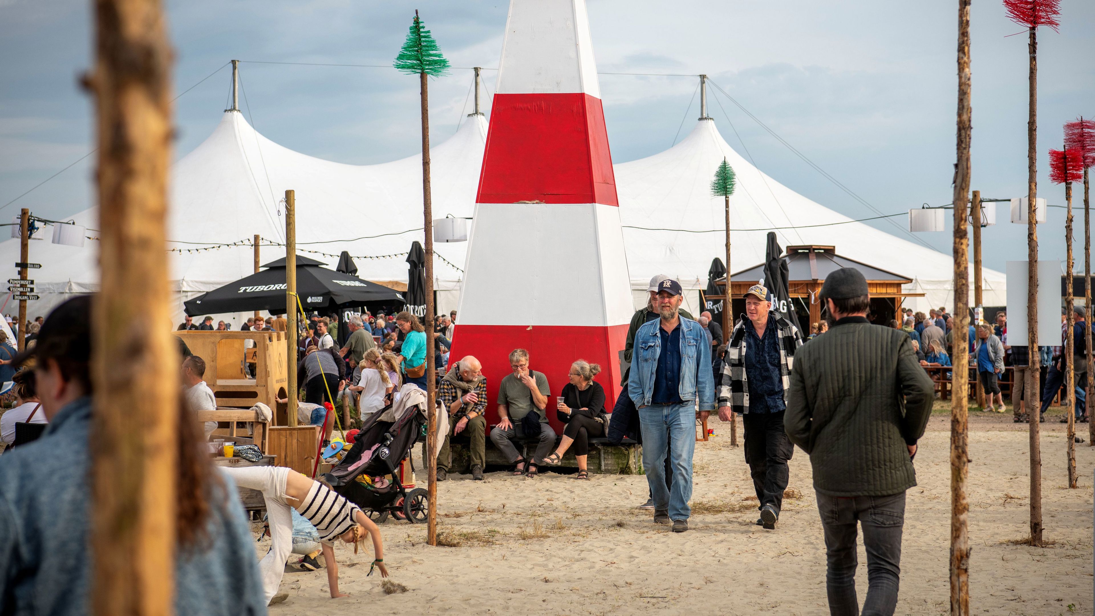 Masser af mennesker på Tønder Festival